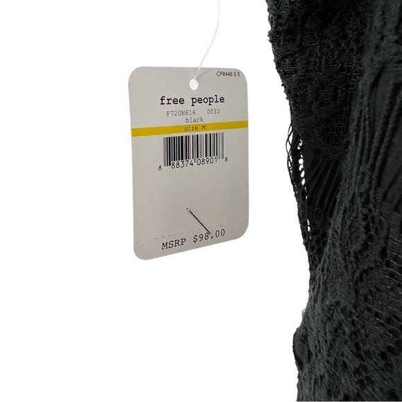 NWT Intimately Free People Black Lace Dark Feminine Dress Medium - Picture 7 of 10